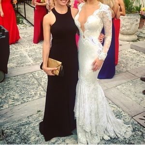 White by Vera Wang for David’s Bridal Black Gown